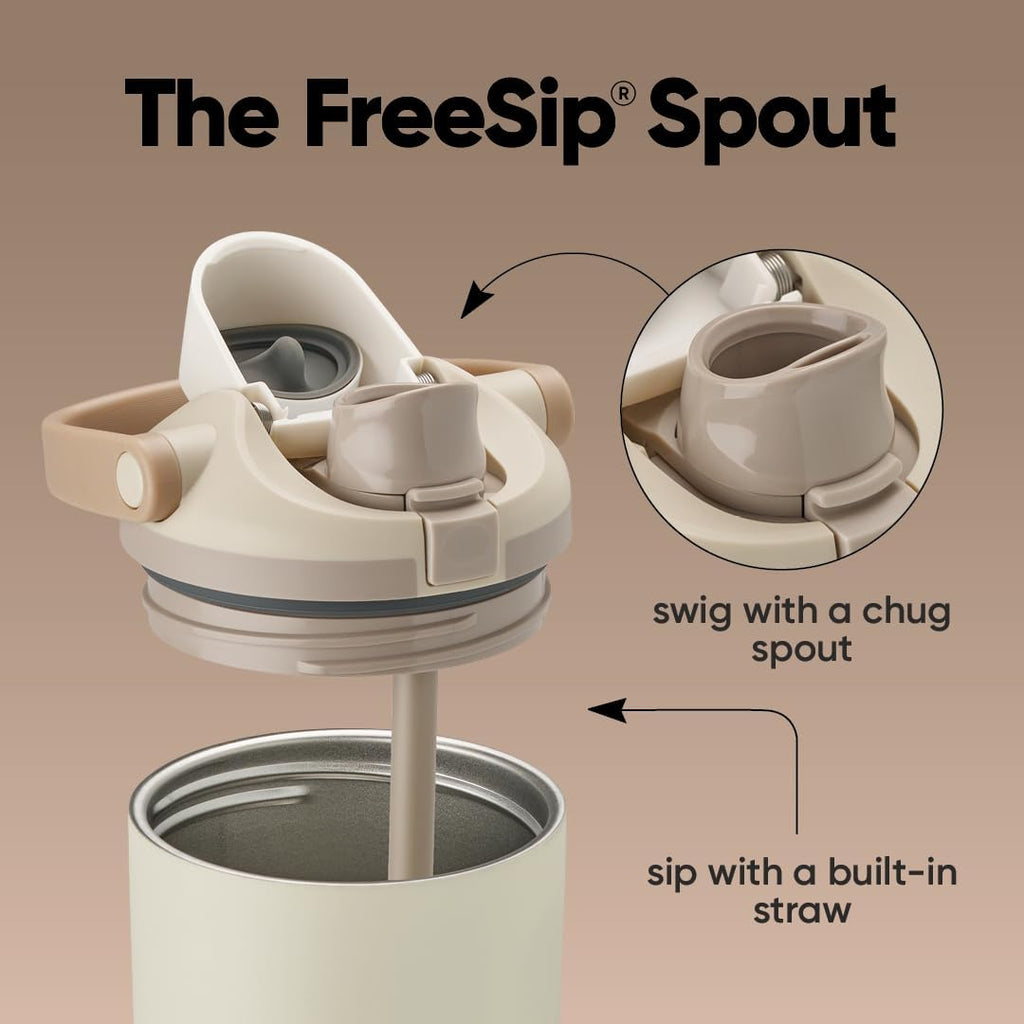 Owala FreeSip Sway - 30-Oz. Stainless Steel Water Bottle - Tan (Lightly Toasted)