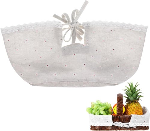 Abaodam Washable Basket Liners - Reusable Fabric Inserts for Wicker & Wire Baskets | Boho Farmhouse Decor