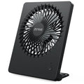 Zuvas Desk Fan Battery Operated Fan Rechargeable 180°Tilt Folding Personal Fan Ultra Quiet Small Portable 3 Speed Adjustable Strong Wind Fan For Office Bedroom Home Desktop Camping (Black)