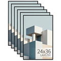 Lavezee 24x36 Poster Frame 6 Packs, Lightweight Poster Frames Display 24 x 36 Inch Photo Picture Artwork for Wall