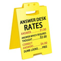 Smilelife Employee Appreciation Gifts Funny Office Cubicle Decor Answer Desk Rates Desk Sign Team Office Gag Gifts for Coworker Teammate Employee Boss Manager