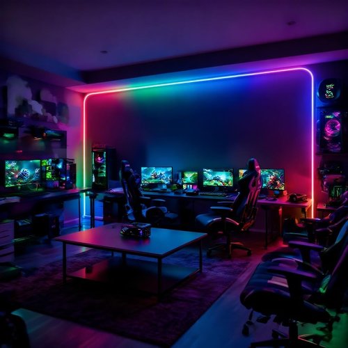 Cofiveevo Rope Lights, 16.4FT USB Powered Rope Light,LED Chasing Meteor neon Light, Suitable for in Door Game Rooms, Living Rooms, bedrooms, Wall Decoration, and Supports Music Synchronization