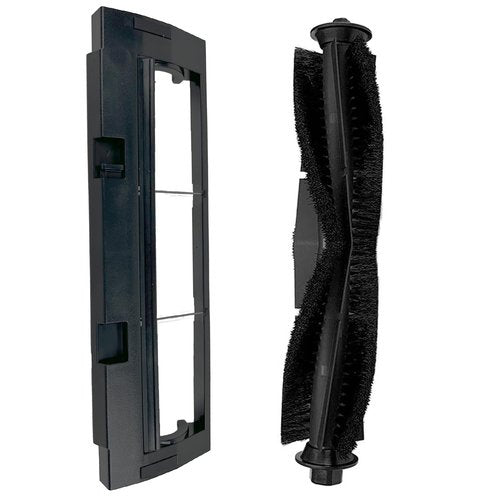 Main Brush and Main Brush Cover Guard for ihome Autovac Nova Vacuum Cleaner Accessories Replacement Spare Parts for iHRV6-blk for Proscenic M7 Pro M7 M8