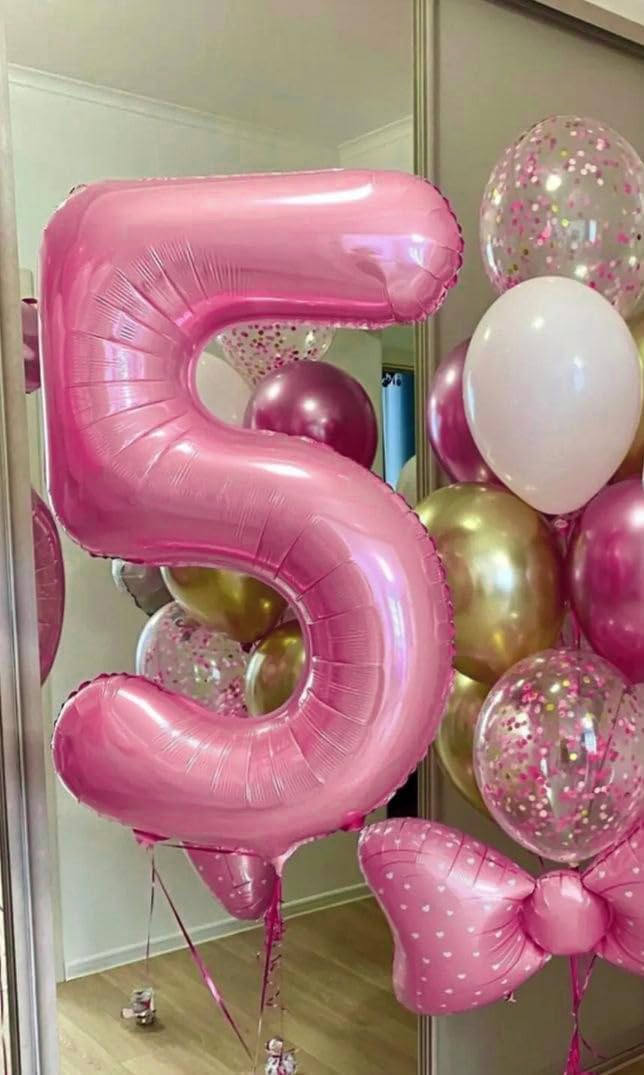 Pearlescent Pink Number Balloon - 40 Inch 0 Balloon for Birthday Decorations | Party Supplies for Women