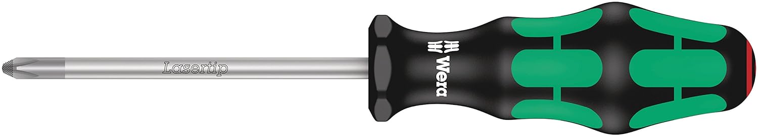 WERA Screwdriver Set - 6 Piece Laser Tip Precision Tools for Enhanced Grip and Control