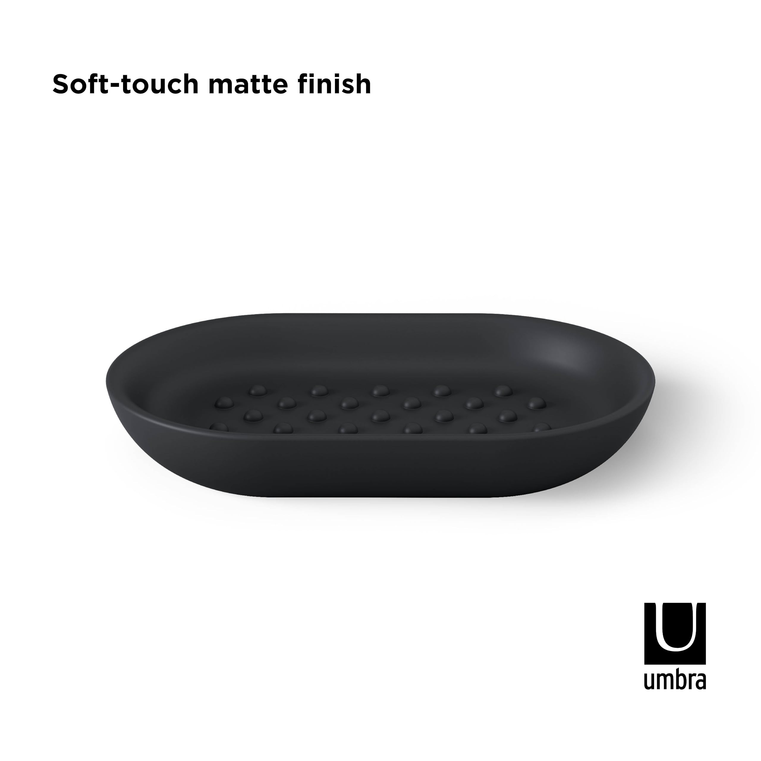 Umbra Junip Oval Soap Dish Black