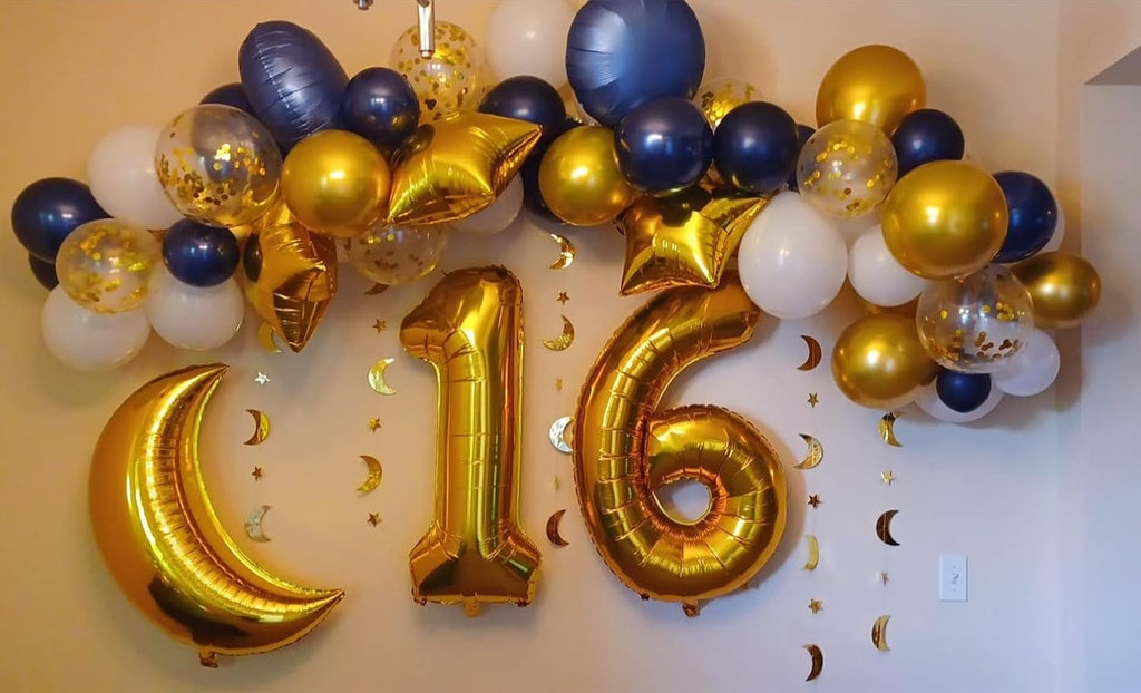 Number 6 Balloon - 40 Inch Gold Birthday Decoration for Men & Women | Perfect for 6th Birthday Parties