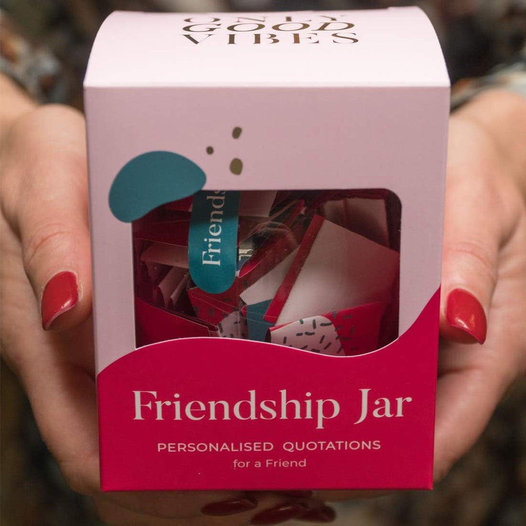 Only Good Vibes Gift Jar - 31 Positive Quotations for Friends, Sisters & Loved Ones | Perfect for Birthdays & Special Occasions