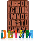 Skiennix 26-Cavity Silicone Alphabet Mold - Perfect for Crayons, Resin, Chocolate & Cake Decor