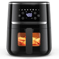 GarveeHome Air Fryer 5 QT 8 in-1 Functions, Air Fryer Oven with Touch Screen, Air Fry, Roast, Bake, Broil, Preheat Mode, Digital Small Air Fryer, Nonstick Dishwasher-Safe Basket, Black