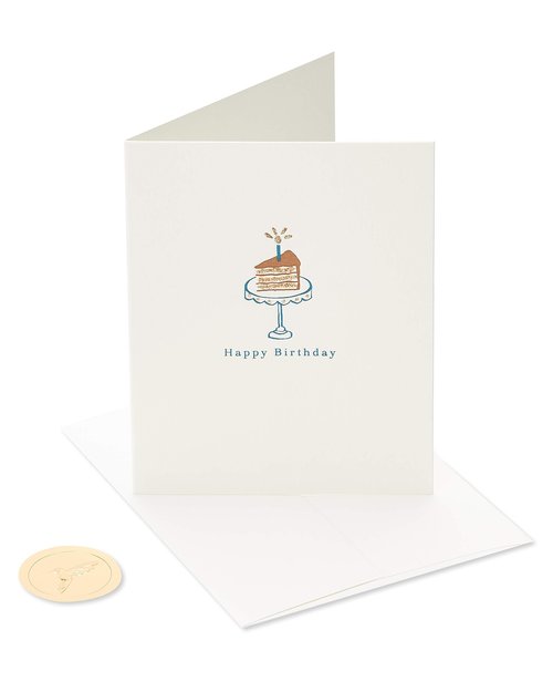 Papyrus Birthday Cards, Cat and Cake (2-Count)