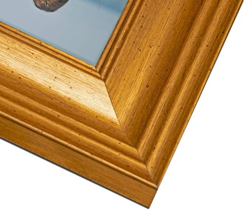 LaVie Home 8x8 Picture Frame - Gold Square Photo Frame Set with High Definition Glass for Wall & Table Display
