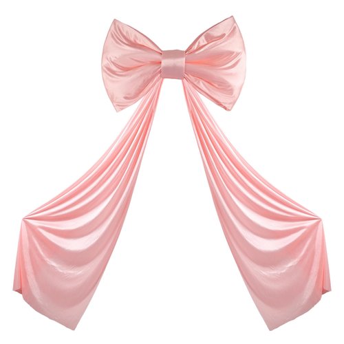 iHUFeather Pink Bow Decor Large Bows with Giant Ribbon for Coquette Room Decor, Birthday Party Wedding Christmas Backdrop Wall Decorations (59x19 Inch)