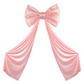 iHUFeather Pink Bow Decor Large Bows with Giant Ribbon for Coquette Room Decor, Birthday Party Wedding Christmas Backdrop Wall Decorations (59x19 Inch)