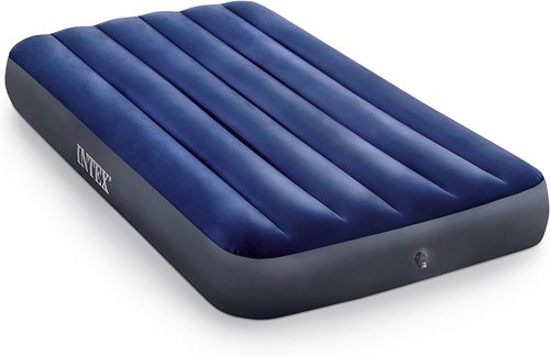 Intex Dura-Beam Twin Air Mattress - Plush Top & 2-in-1 Valve | 75 x 39 x 10 Inches
