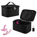 Discreet Lockable Toy Bag Storage Organizer, Women and Men Game Toys Lock Box with Combination Lock 9.45 x 6 x 5.1 Inches for Women and Men Clothes Container(COLOR:black)
