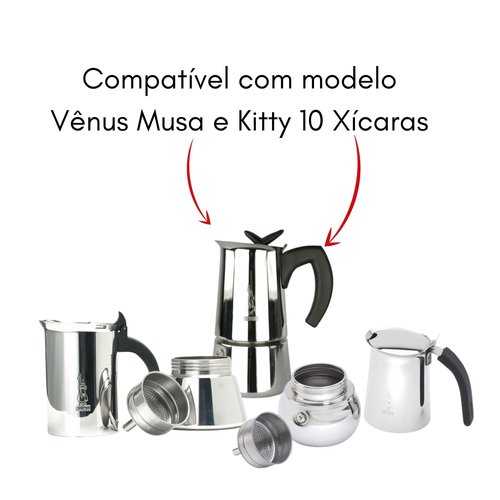 Bialetti 800413 Ricambi, Includes 1 Gasket and 1 Plate, Compatible with Venus, Kitty, Musa and Class (10 Cups)