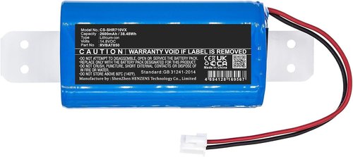 Replacement Battery for Shark RV240BLXUS AV1110ARUS RV2600WS RV9915VXUS RV750CA RV1001 ION Robot Vacuum R76 RV2001WD RV852WVQBL, RVBAT850A RVBAT85003 RVBAT85002 XBATRV2500 RVBAT850 battery 2600mAh