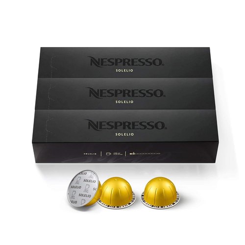 Nespresso Vertuo Capsules - Solelio Mild Roast Coffee Pods | 30-Count, Brews 7.8 oz.