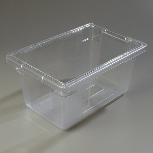 Carlisle FoodService Products Storplus Food Storage Container with Stackable Design for Catering, Buffets, Restaurants, Polycarbonate (Pc), 5 Gallons, Clear
