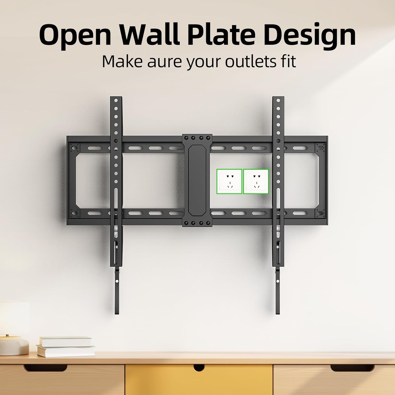 USX MOUNT TV Wall Mount - Low Profile Design for 42-95 Inch Flat Screen TVs | Holds Up to 132 lbs