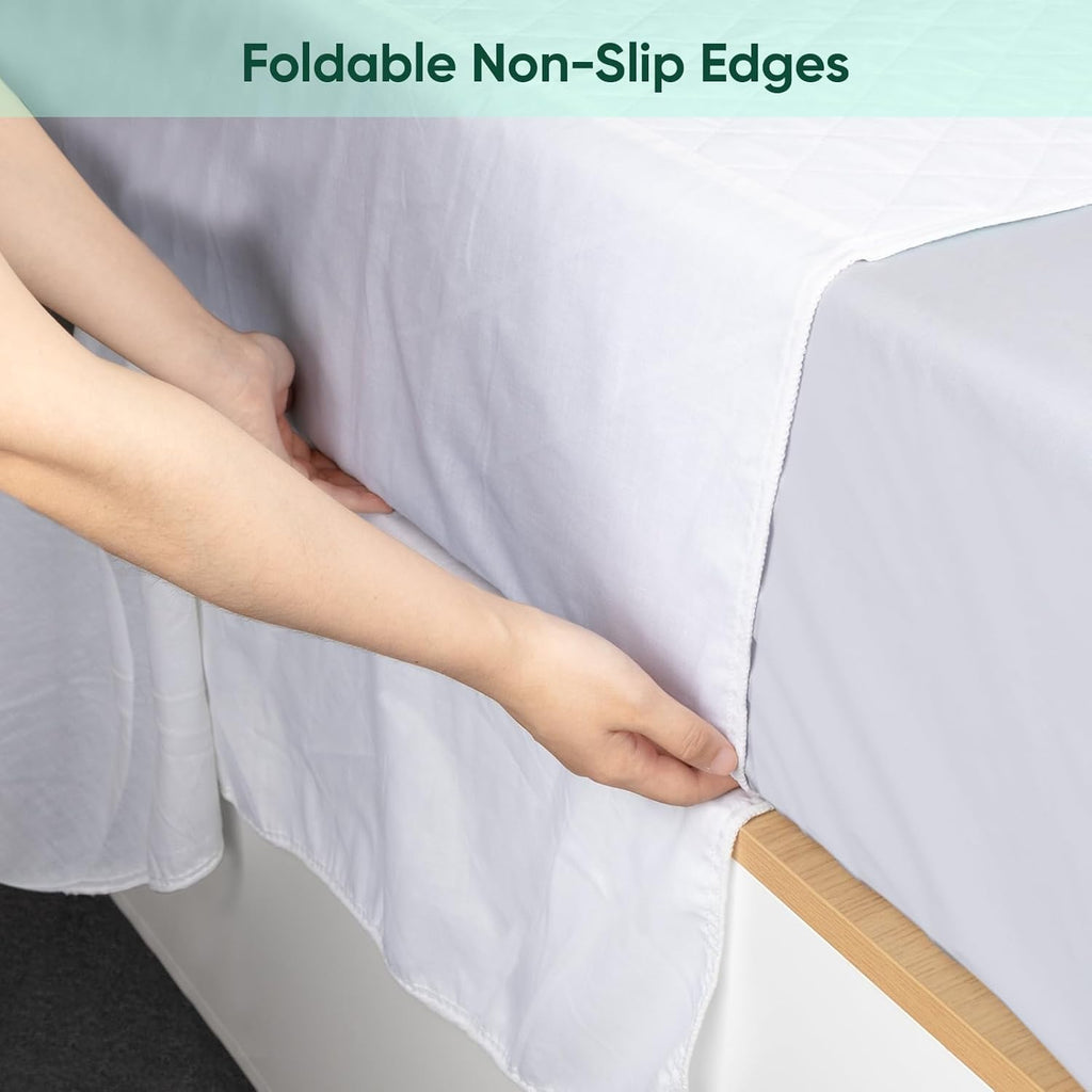 Regine Switzerland Washable Waterproof Bed Pads - Incontinence Protection for Kids & Adults | Queen Size (60" x 36")