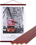 Benjia Magnetic Poster Hanger - Mahogany Wood Frame for 8x10, 8x20, 8x11 Prints | Easy Wall Display