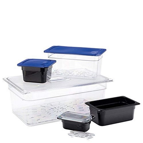 Carlisle FoodService Products Storplus Food Storage Container Food Pan, Chafing Pan for Catering, Buffets, Restaurants, Polycarbonate (Pc), 1/3 Size 6 Inches Deep, Clear, (Pack of 6)