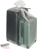 Storage Standard Large Clear Plastic Bags - Waterproof Heavy-Duty 6-Pack for Luggage & Travel Gear | 40 x 60 Inches