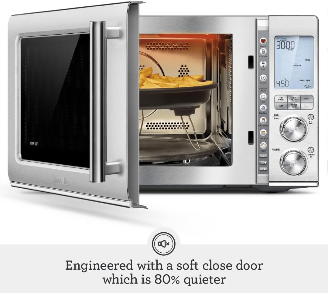 Breville Combi Wave 3-in-1 Microwave - Air Fryer & Convection Oven in Brushed Stainless Steel