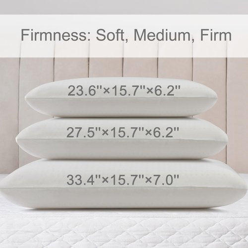 ECQOLRA 100% Natural Talalay Latex Pillow, Luxury Standard Size Medium Support Sleeping Bed Pillow for Side, Back, and Stomach Sleepers, Extra Soft Latex Foam Pillow, Removable Breathable Cotton Cover