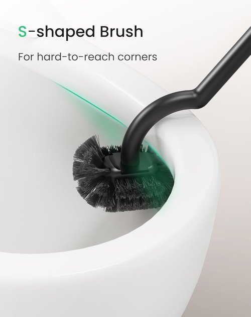Cesun Toilet Brush and Holder Set | 1.6 Gallon Trash Can for Effortless Bathroom Cleaning