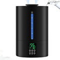 Coolfiqu 6L Humidifier - Versatile Cool & Warm Mist for Bedroom, Baby & Plants | Quiet, Adjustable, 360° Nozzle - Black (2026 Upgraded)