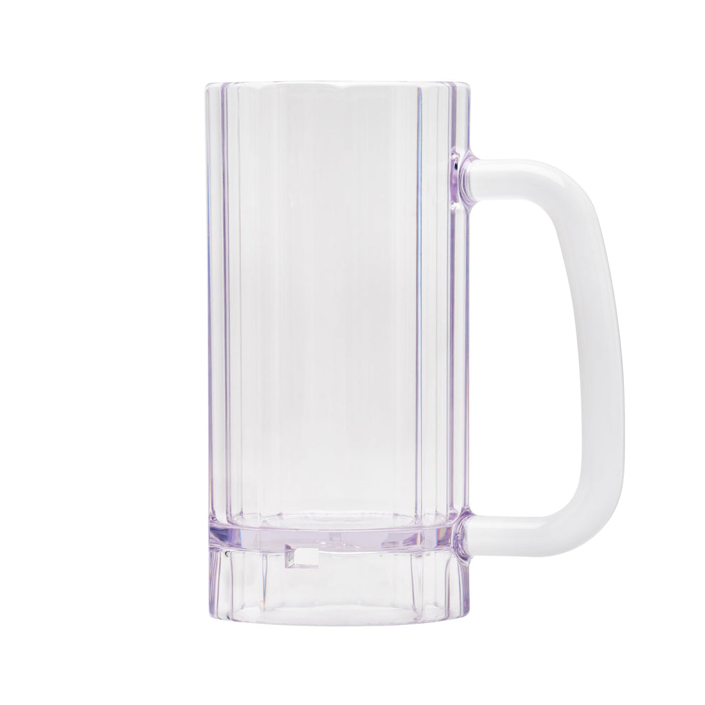G.E.T. 00086-1-SAN-CL Shatter-Resistant Plastic Beer Mug / Stein, 16 Ounce, BPA Free (Set of 4)