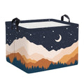 Clastyle Bohemia Baby Laundry Hamper Star Kid Storage Basket Women Girl Gift Toy Box Collapsible Clothes Organizer Nursery Bin for Bedroom,Moon,40 * 30 * 30 cm
