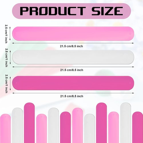 Charniol Wrapping Paper Roll Holder - 12-Piece Silicone Covered Metal Strips | Gift Paper Organizer (Rose Red, Pink, White)