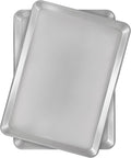 Fat Daddio's Half Sheet Pan Set - Natural Aluminum, 2-Pack for Perfect Baking Results