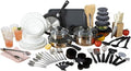 Gibson Home 74-Piece Kitchen in a Box | Complete Cookware, Dinnerware & Utensils Set