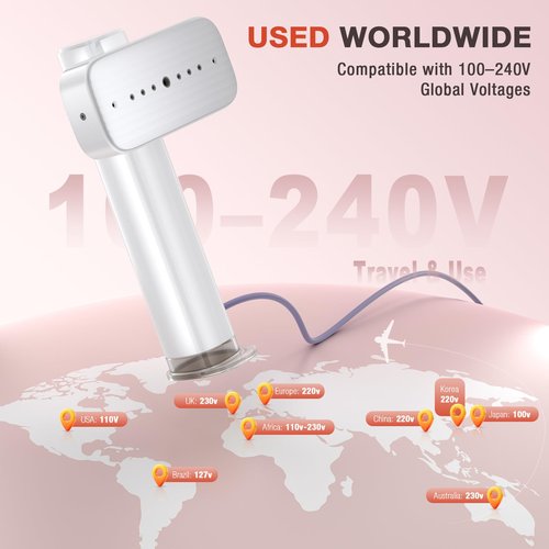 Steamer for Clothes, 2-in-1 Portable Handheld Garment Steamer