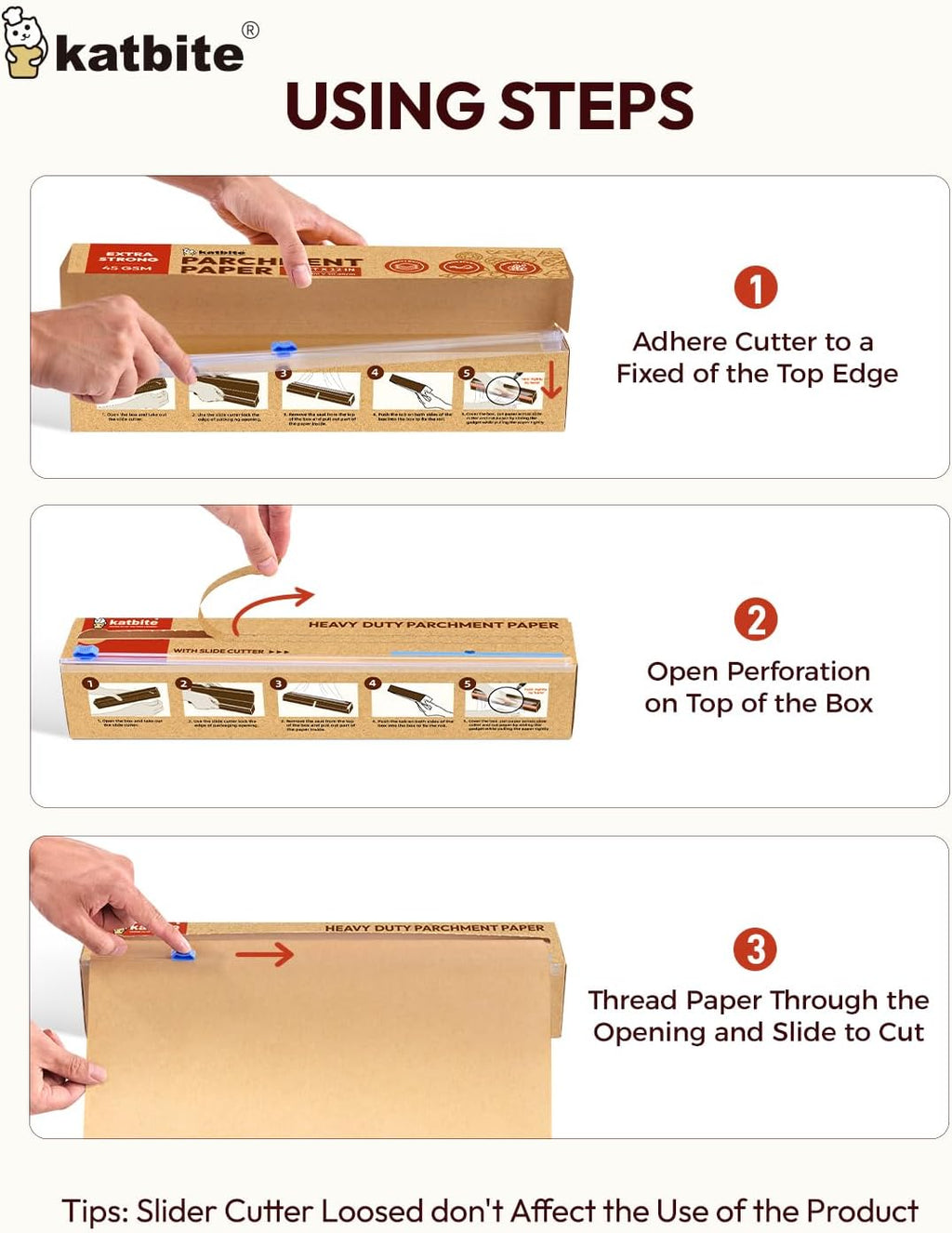 Unbleached Parchment Paper Roll - Heavy Duty Non-Stick Baking Paper with Slide Cutter | 12in x 262ft