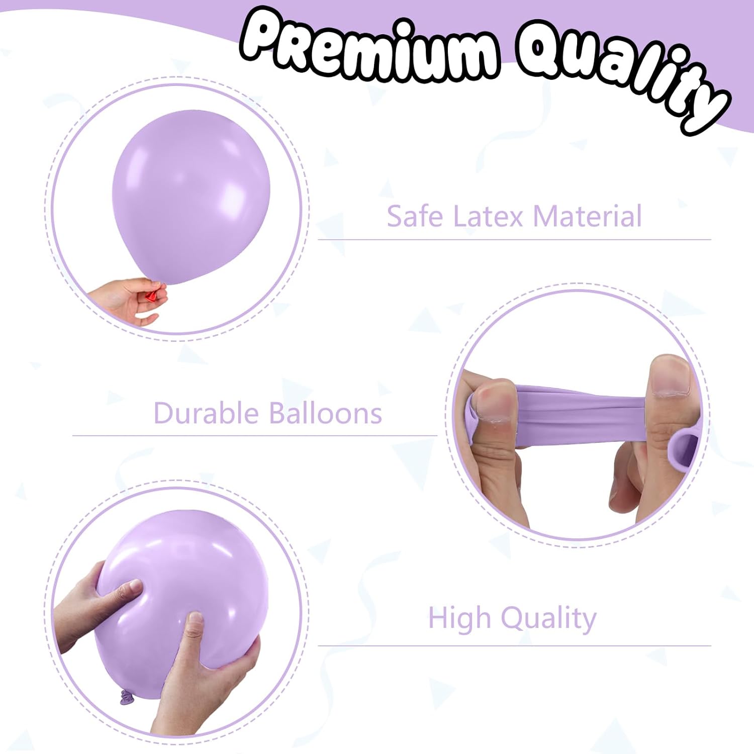 Regine Switzerland 12-Inch Metallic Pink & Purple Balloons - Confetti Design for Birthday & Bridal Showers