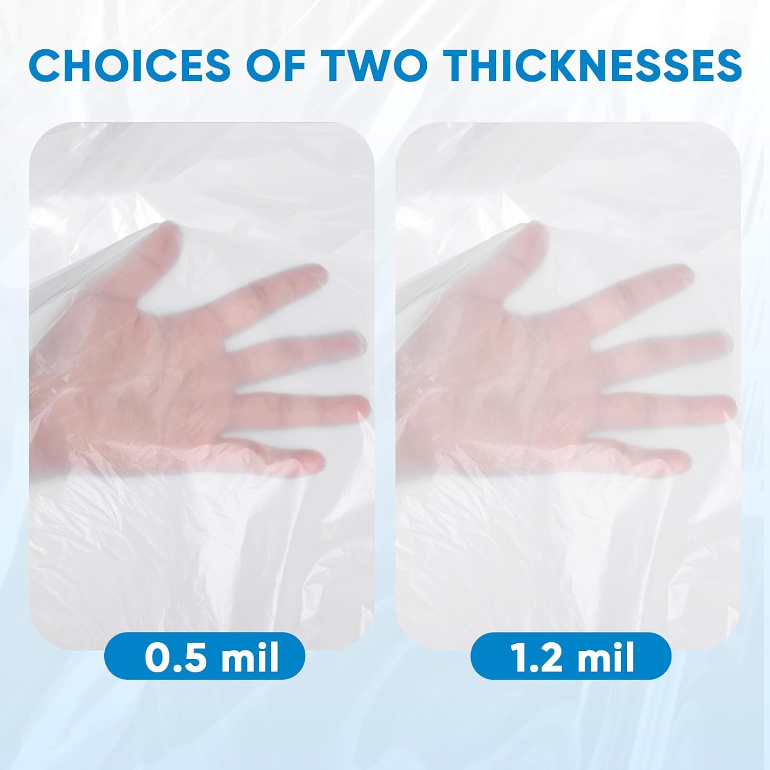 TICONN Plastic Drop Cloth - 12 x 9 Ft Waterproof Sheeting for Painting & Furniture Protection | 6PK, 1.2Mil