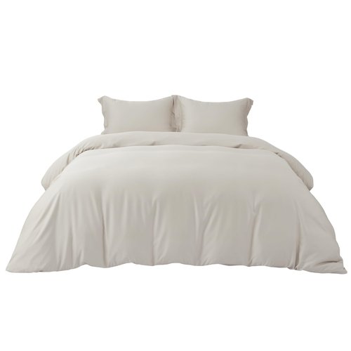 Bedsure 100% Rayon Derived from Bamboo Duvet Cover King Size - Lightweight Silky Cooling Comforter Cover Set for Hot Sleepers, Breathable & Moisture-Wicking Bedding Set, Linen