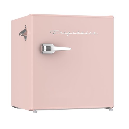 Frigidaire Coral EFR176- AMZ EFR176 Retro Mini Refrigerator-Energy Saving-Adjustable Thermostat Control-Side Mounted Bottle Opener-Ideal for for Dorm, Office, RV, Garage, Apartment 1.6 Cubic Feet