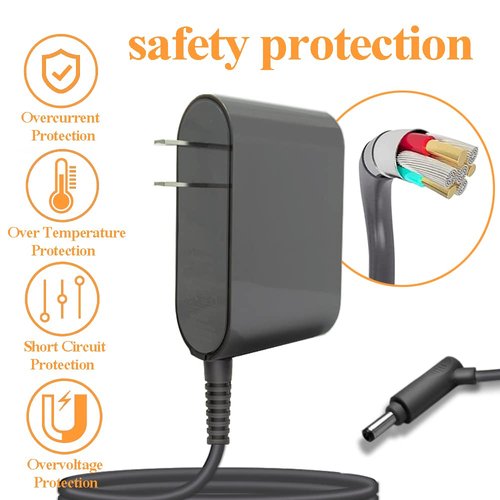 Replacement Dyson Charger,Compatible with Dyson Cordless Vacuum V8 V7 V6 DC58 DC59 DC61 DC62 SV03 SV04 SV05 SV06 Absolute Animal Fluffy Motorhead,Power Suppy Adapter 26.10V 780mA