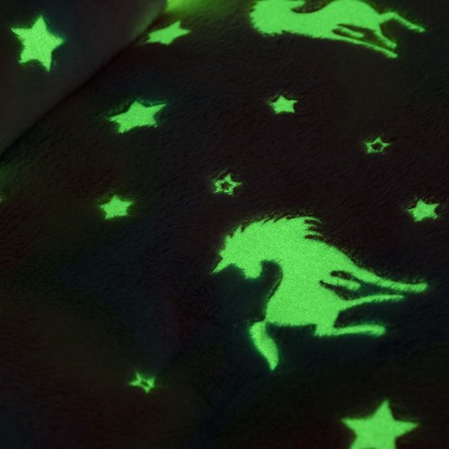 HOMBYS Pink Velvet Glow in The Dark Comforter Set 5 Piece Twin/Twin XL with Sheets, Ultra Soft Down Alternative Comforter for Teenage Girls Kids, Bed in a Bag