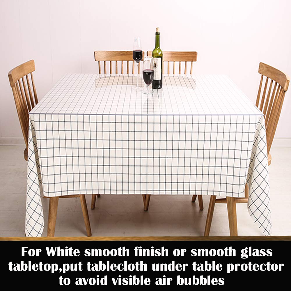 12x16 Inch Crystal Plastic Tablecloth Clear PVC Table Protector Table Cover Pads Waterproof Laptop Pad Rectangle Vinyl Desk Top Protector Mat for Night Stand End Table Vanity Makeup Decor Easy Clean