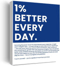 1% Better Every Day - Inspirational Office Wall Art | Motivational Framed Poster for Home & Classroom
