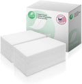Fresh Towel Folded Disposable Hand Towels for Bathroom | Single-Use Hand Paper Towels for Bathroom Guests, 1/6 Folded | Soft and Absorbent Disposable Napkins (500, White)
