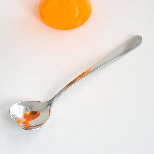 A di Alessi Big Love Bowl and Spoon, Orange